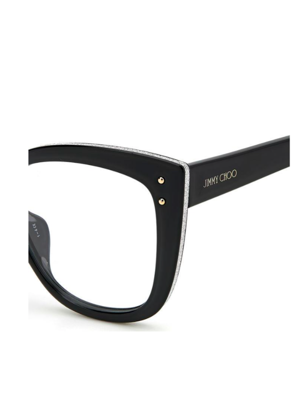 Jimmy Choo JC252/F 807 Eyeglasses Black Square Women store