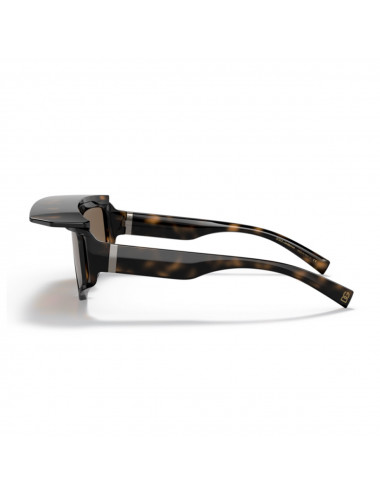 Square Sunglasses With Visor in Black - Dolce Gabbana